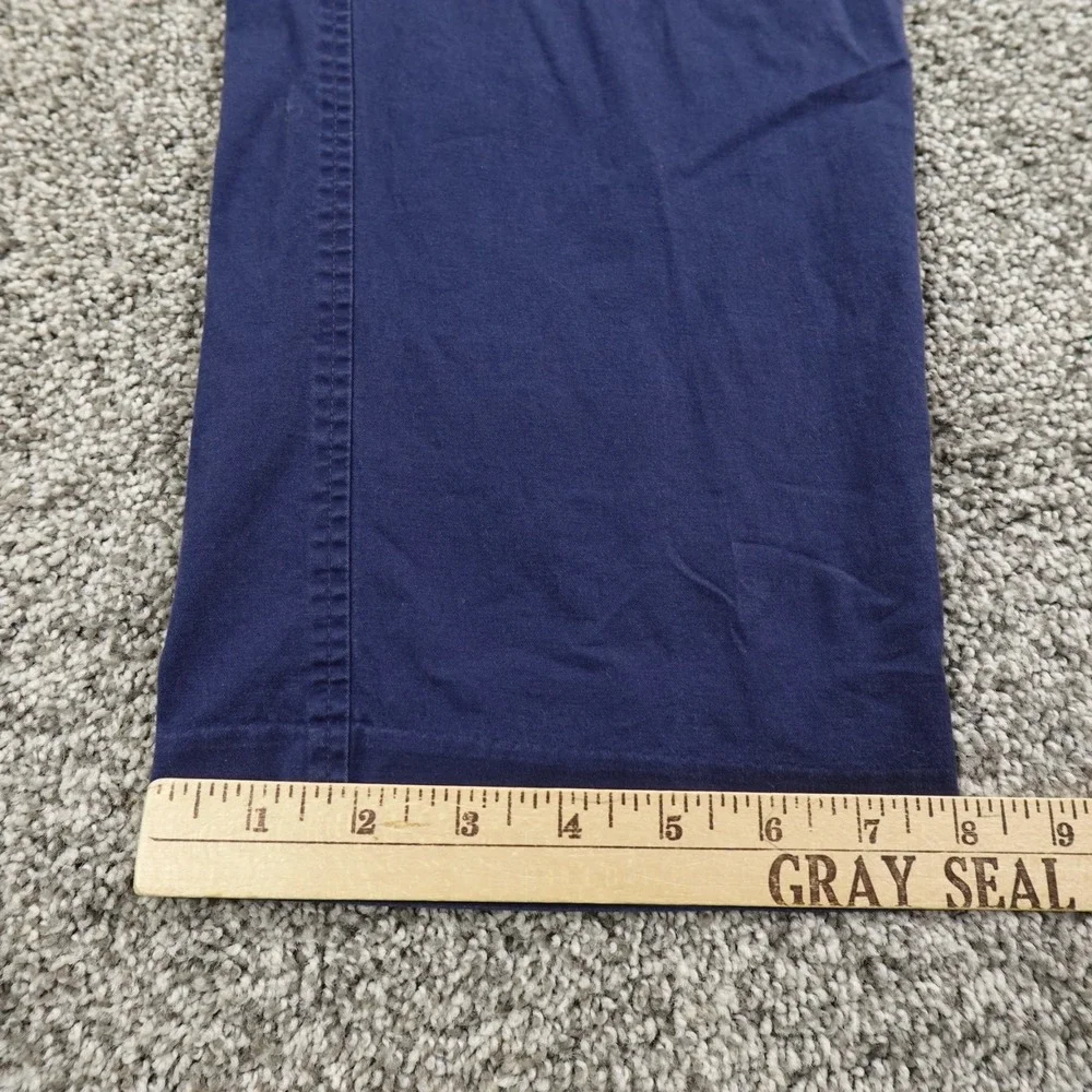 Ralph Lauren Pants‎ Mens 42X30 Blue Chino Trouser Golf Stretch Flat Front Preppy